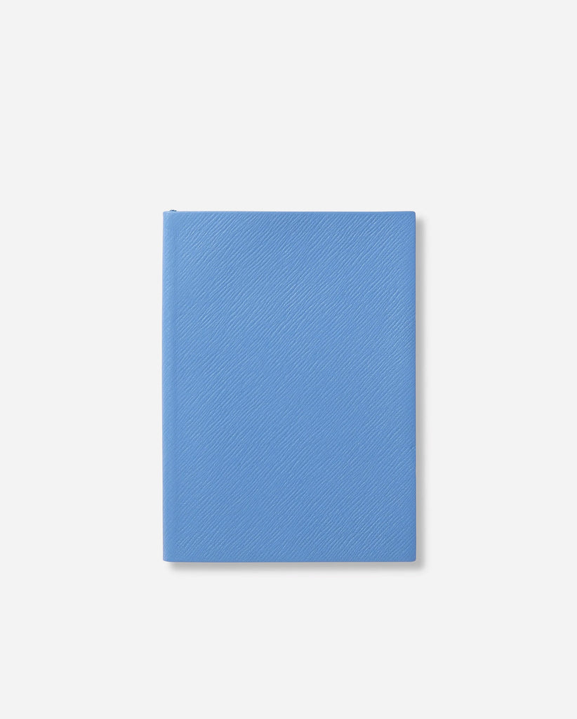 Smythson notebook in the brand’s signature Nile Blue